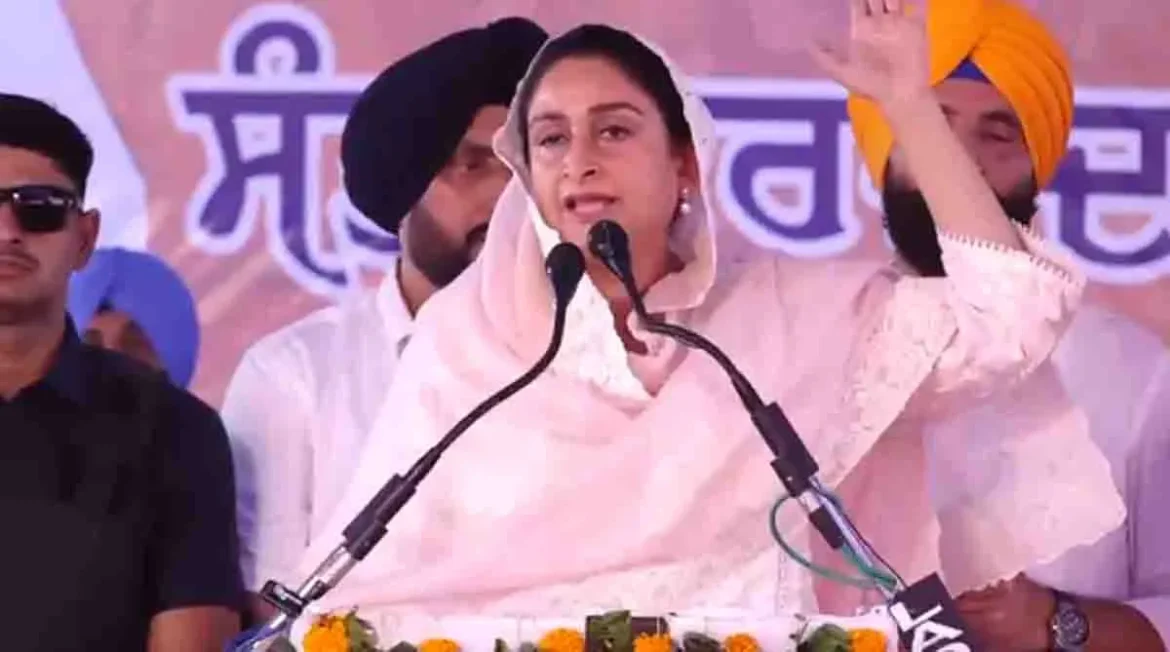 ਸੰਤ ਹਰਚੰਦ ਸਿੰਘ ਲੌਂਗੋਵਾਲ ਦੇ ਸ਼ਹੀਦੀ ਦਿਹਾੜੇ ਮੌਕੇ ਕਾਨਫਰੰਸ ਨੂੰ ਸੰਬੋਧਨ ਕਰਦੀ ਹਰਸਿਮਰਤ ਕੌਰ ਬਾਦਲ