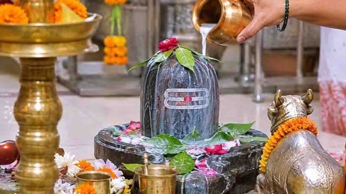 ਸਾਵਣ ਸੋਮਵਾਰ 'ਤੇ ਭਗਵਾਨ ਸ਼ਿਵ ਦੀ ਪੂਜਾ ਕਰਦੇ ਸ਼ਰਧਾਲੂ